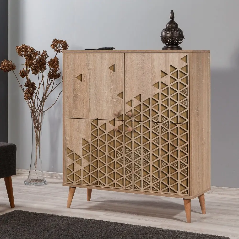 Hanah Home Komoda Kikos 95 cm hnědá