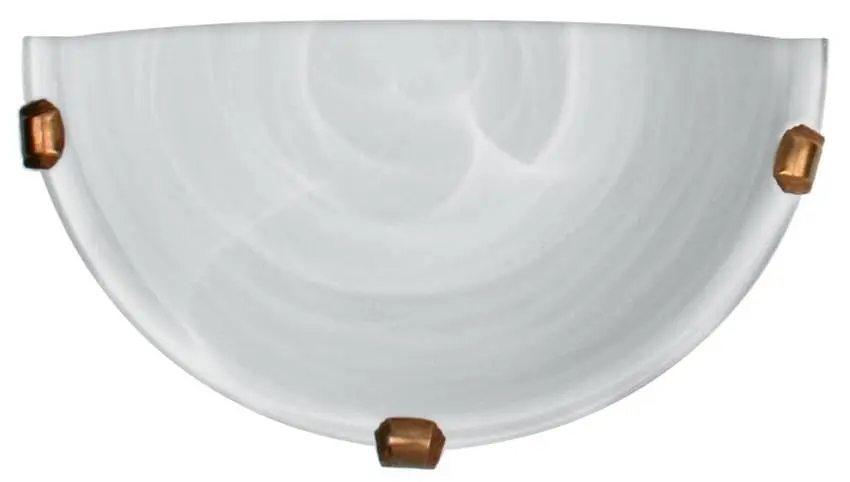 Stropní lampa Duna, 1/2" bílá patinovaná objímka, 60W
