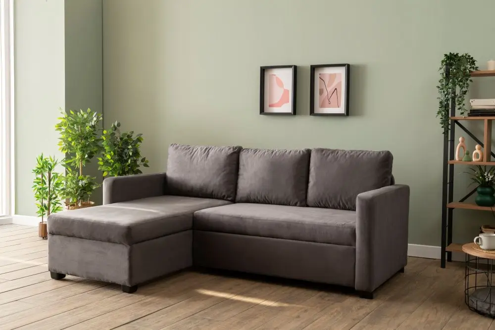 Rohová rozkládací pohovka Kado - Grey