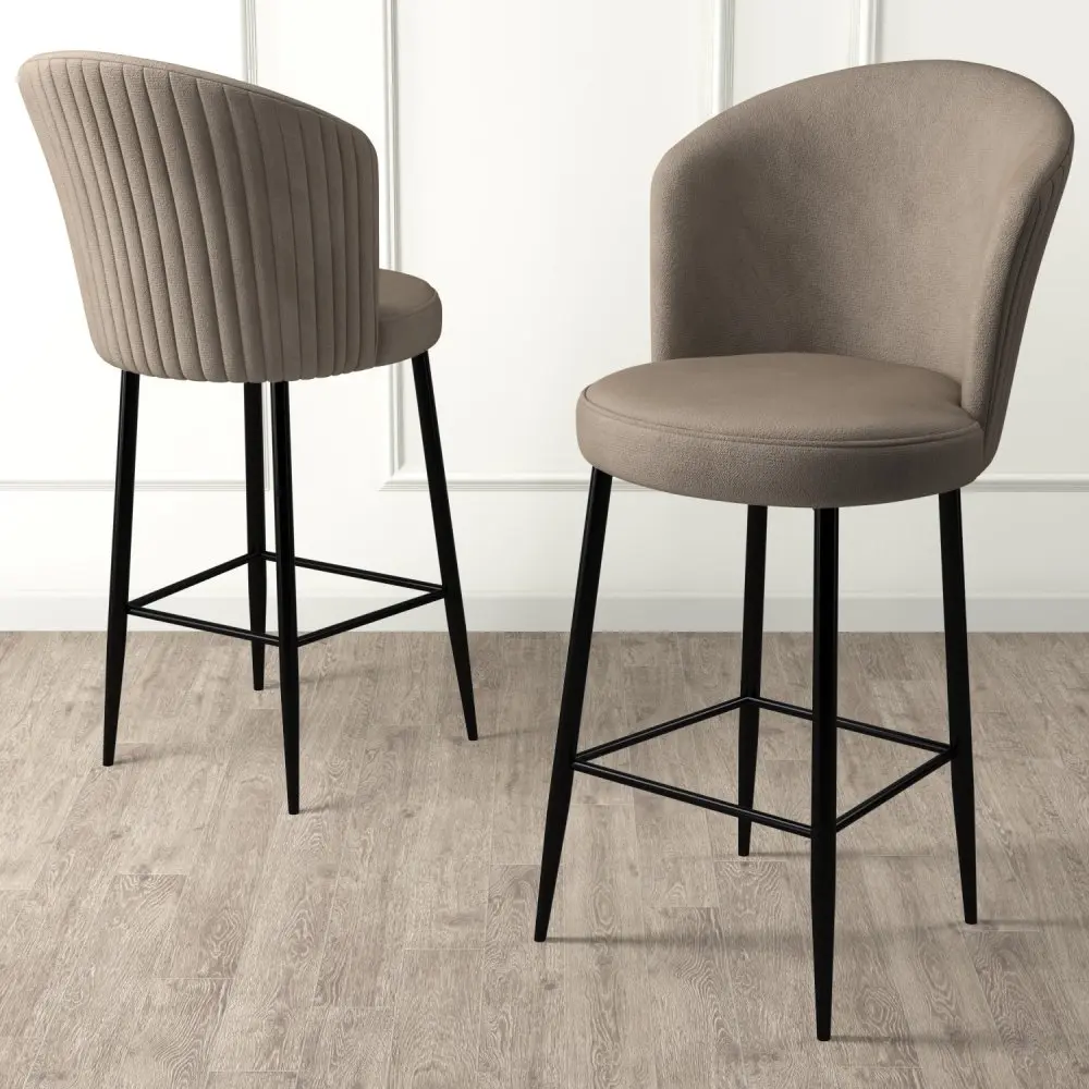 Sada barových židlí Alte Cappuccino and Black, 4 ks, 4 ks