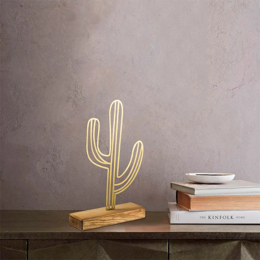 Dekorativní předmět Cactus - Gold