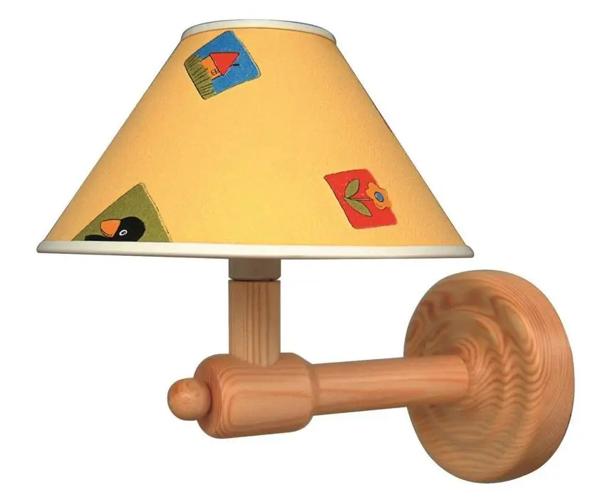 Nástěnná lampa 1X40W E14 dřevěná BAMBI