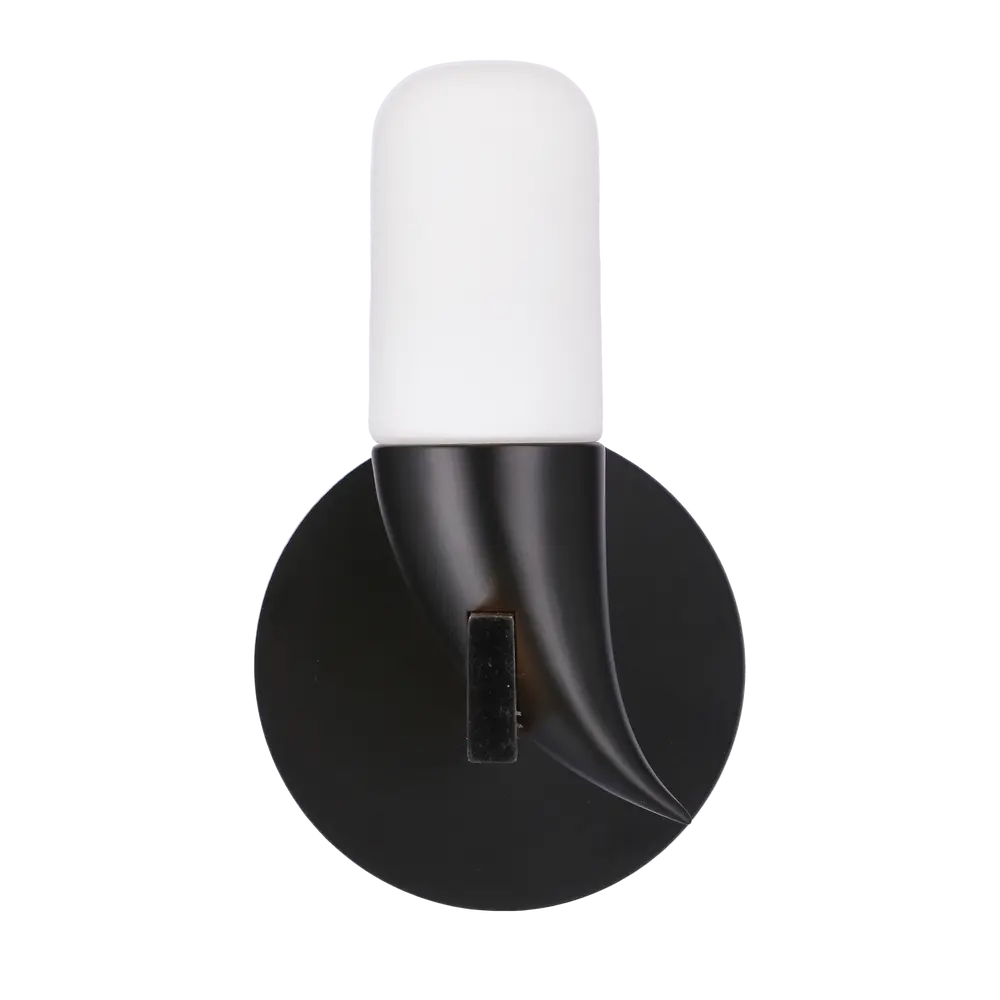 Nástěnná lampa černáLED 5,4W 20cm Sakai Ledea