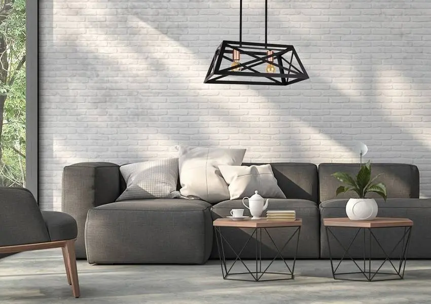 Černá kovová závěsná lampa 2x40W E27 Origami
