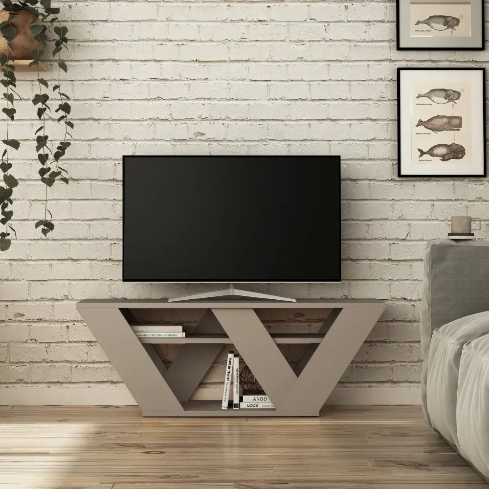 ASIR Televizní stolek PIPRALLA světlý mocca