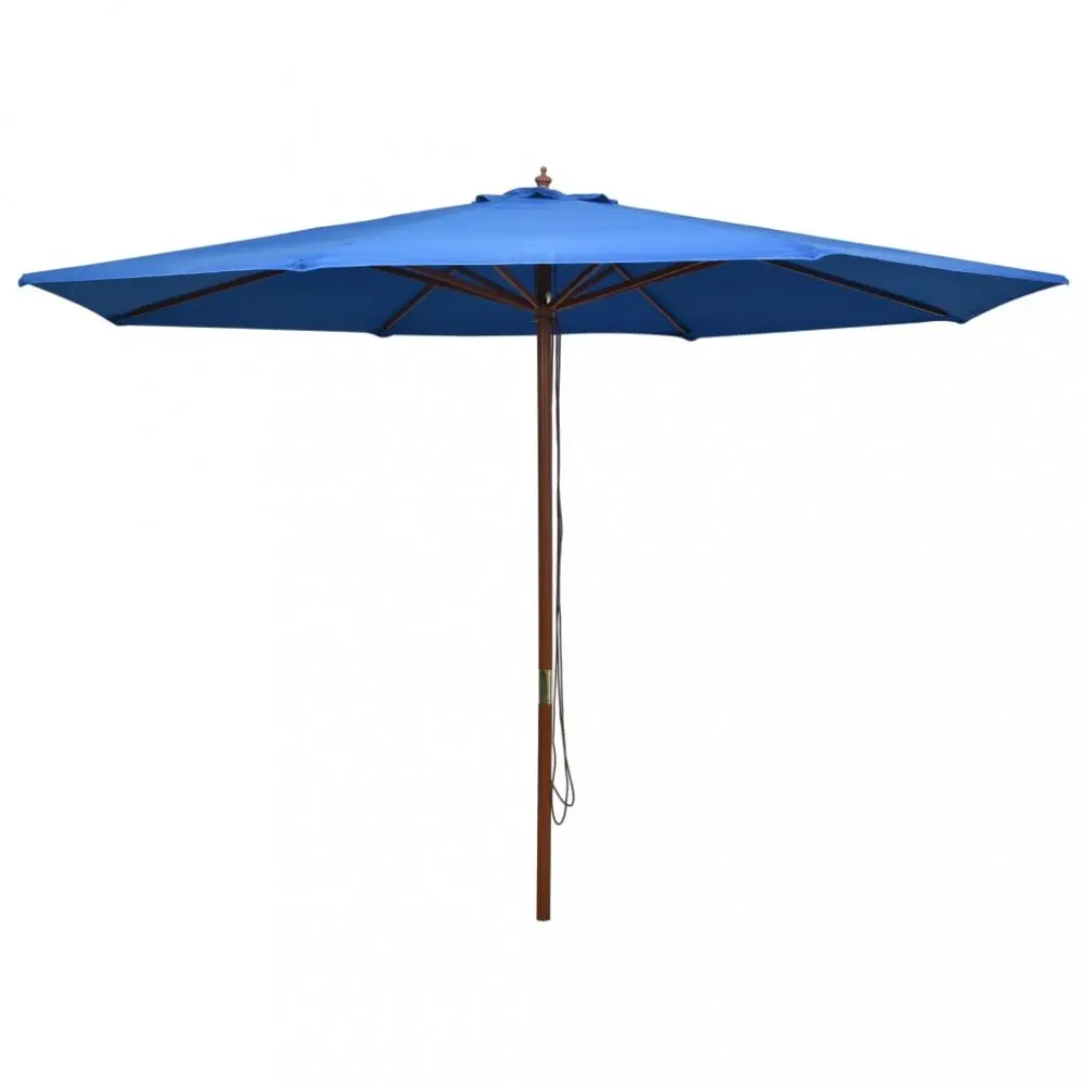 Slunečník Ø 350 cm látka / dřevo Dekorhome