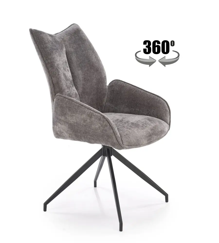 Halmar Otočné křeslo K553 - šedé