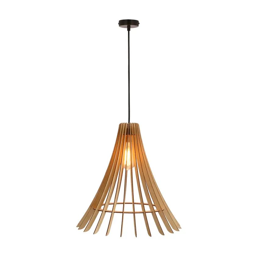 Závěsná lampa Eco 1 1x40 e27 Dřevěné stínidlo