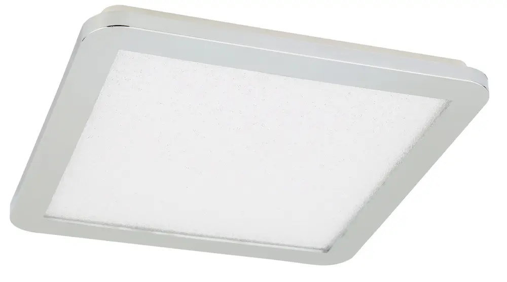 Minimalistické stropní svítidlo do koupelny NEXIT – stříbrný chrom 40 cm – LED 3000K 24W IP44 stmívatelné stropní svítidlo