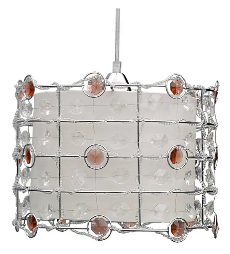 Stropní lampa Seneca E27 jantarová