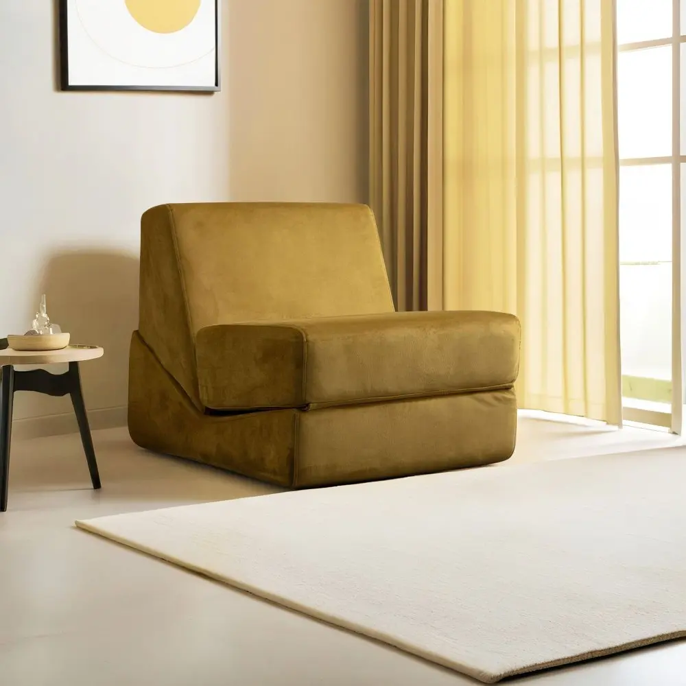 Rozkládací křeslo Origami Convertable - Mustard