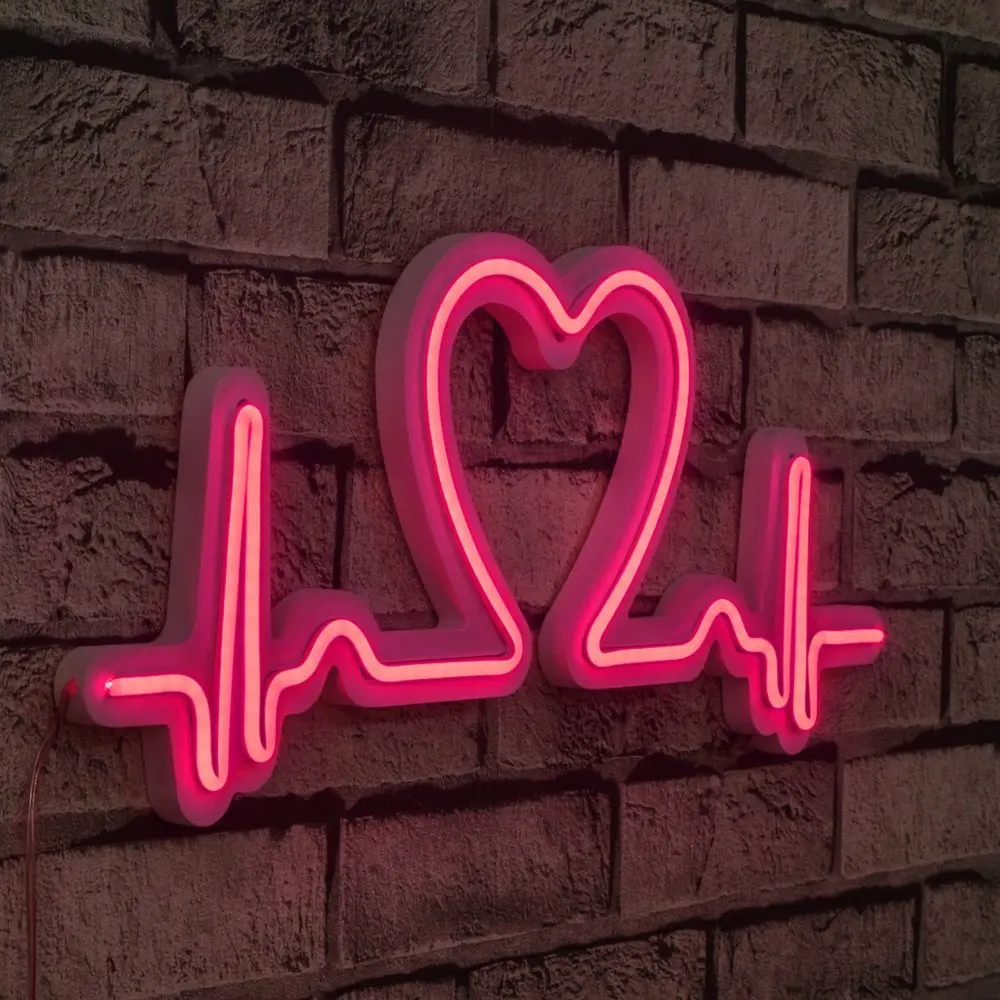 Dekorativní plastové LED osvětlení Love Rhythm - Pink