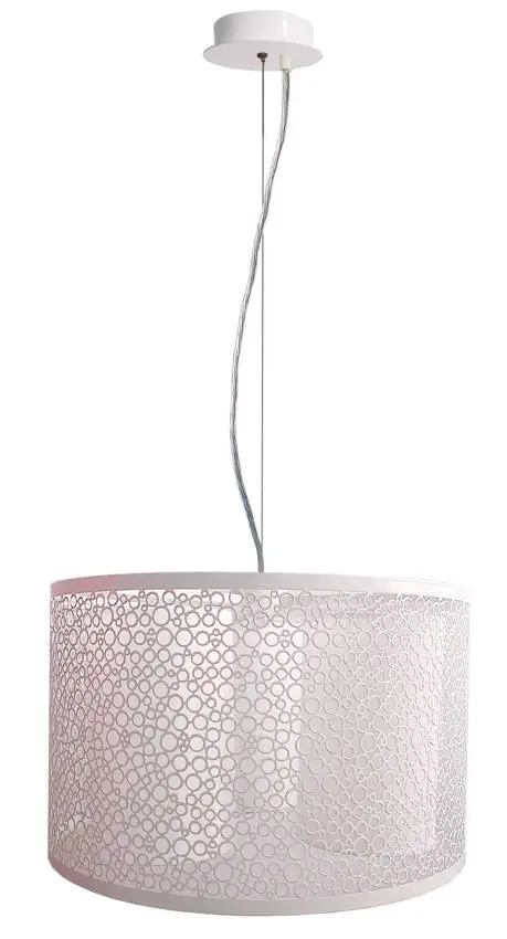 Závěsná stropní lampa 3X40W E14 bílá MADRAS