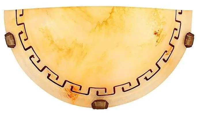 Stropní lampa řecký plafond1/2 hnědý 60w