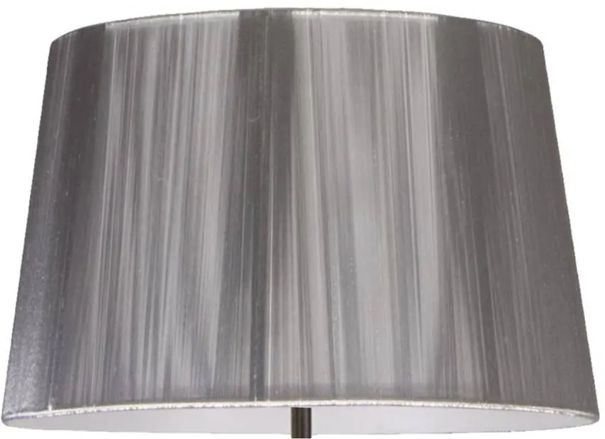 Stříbrné stínidlo 35x22cm pro stojací lampu Gillenia
