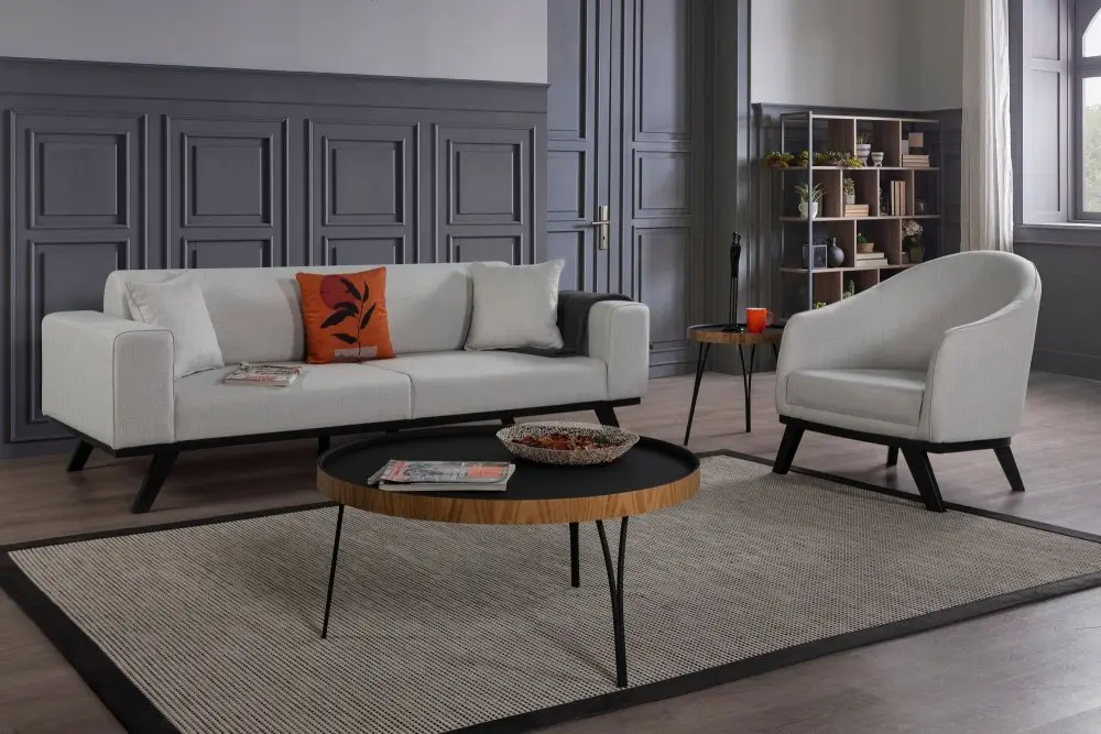 Trojmístná rozkládací pohovka Leon 3 Seater - Light Grey