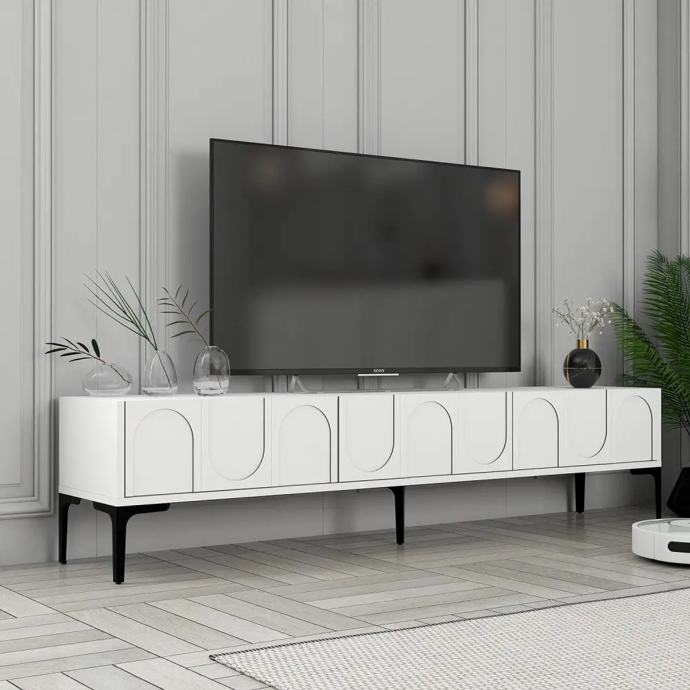 TV stolek Lyon 42 - White, Black