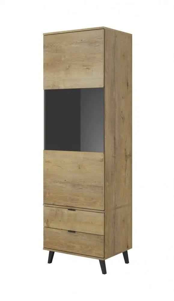 HALMAR Vitrína NEST 60 cm dub lefkas