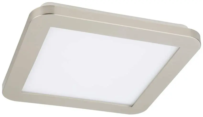 Minimalistické stropní svítidlo do koupelny NEXIT – saténově stříbrné 22,5 cm – stmívatelné stropní svítidlo LED 3000K 12W IP44