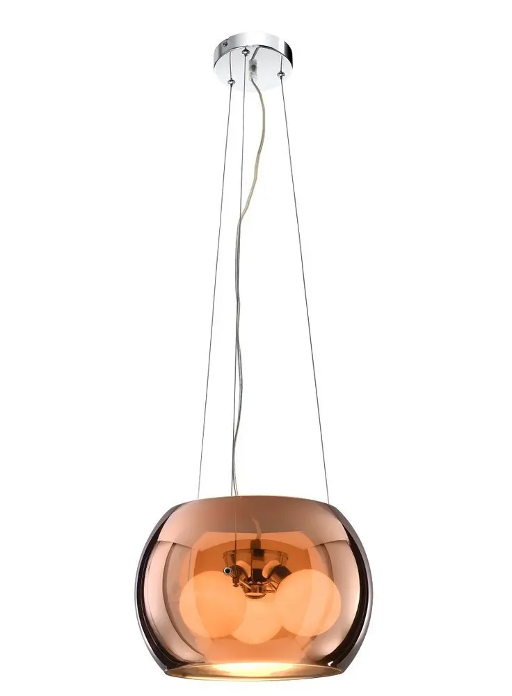 Stropní lampa zlaté sklo 3x40W G9 Gemo