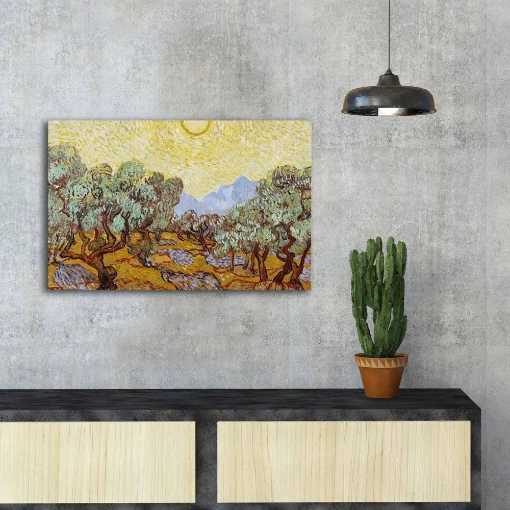 Wallity Obraz na plátně Vincent Van Gogh – Olivovníky 1889