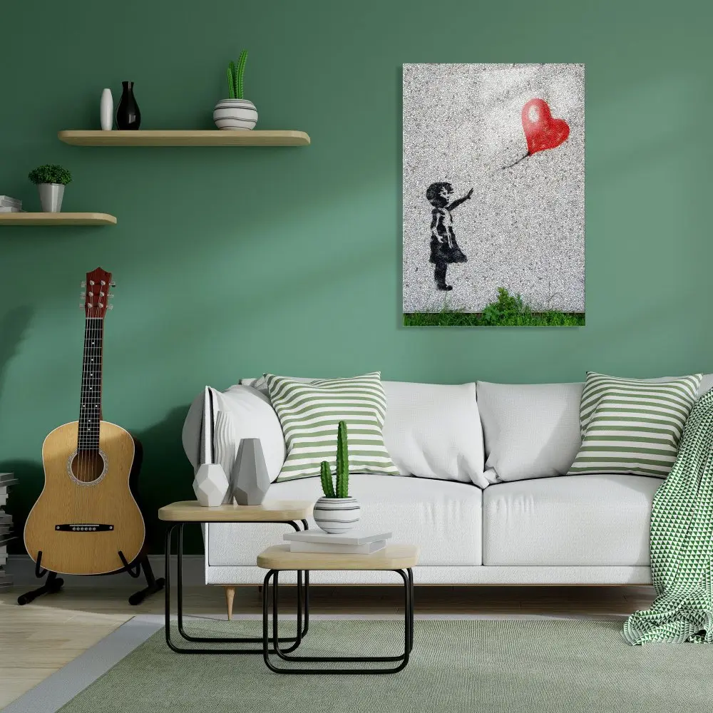 Wallity Nástěnný obraz GIRL sklo 30 x 45 cm