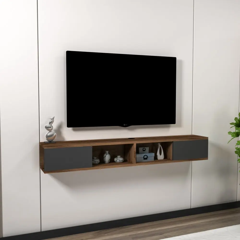 TV stolek Mayer - Light Walnut, Anthracite