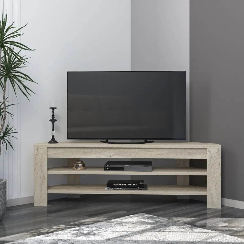 TV stolek Corner - Travertine