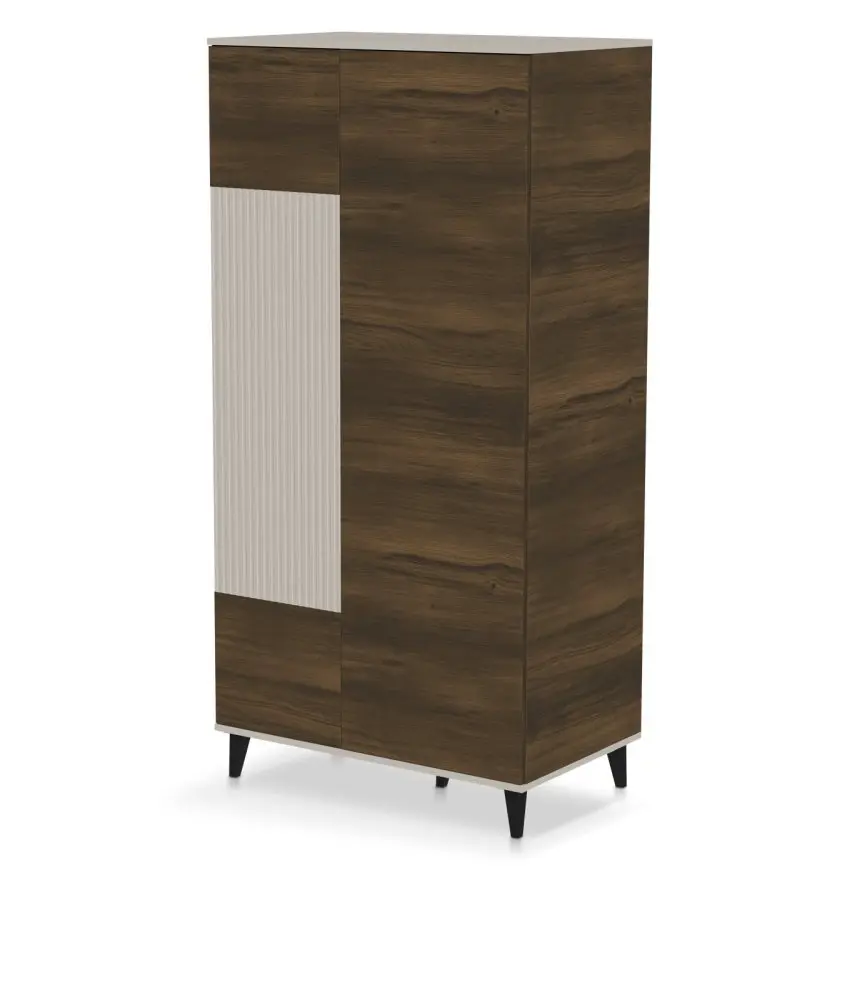 HALMAR Šatní skříň Random 90 cm kašmír/ořech