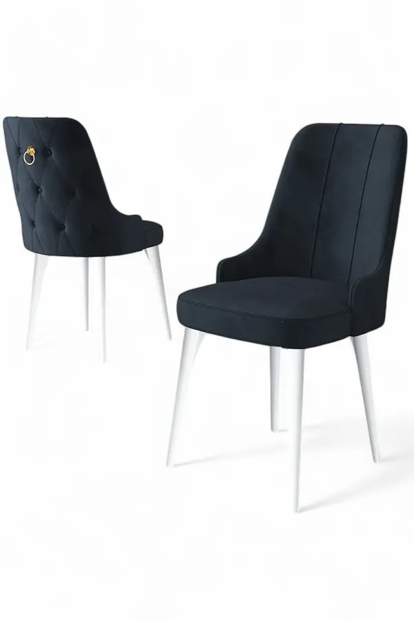 Sada židlí (4 kusy) Newa - Anthracite, White