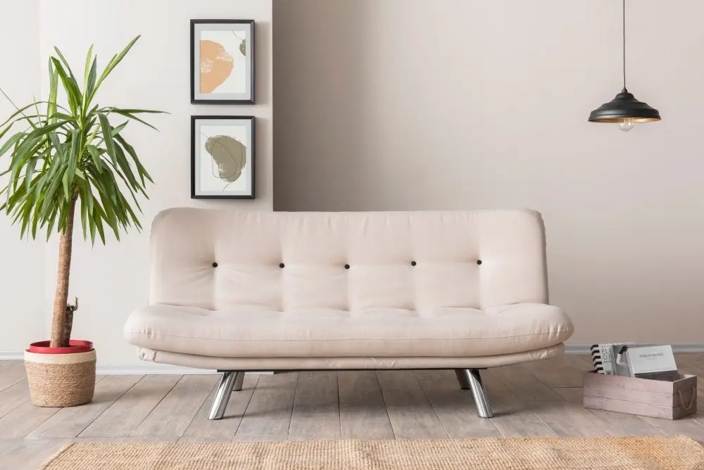 Trojmístná rozkládací pohovka Misa Small Sofabed v3 - Cream