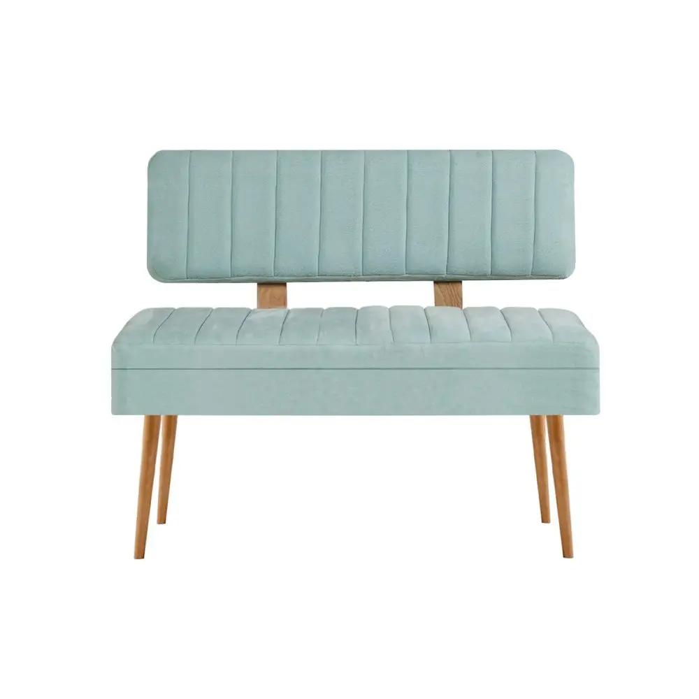 Kalune Design Lavice VINA II s úložným prostorem 110 cm borovice atlantic/pistáciově zelená