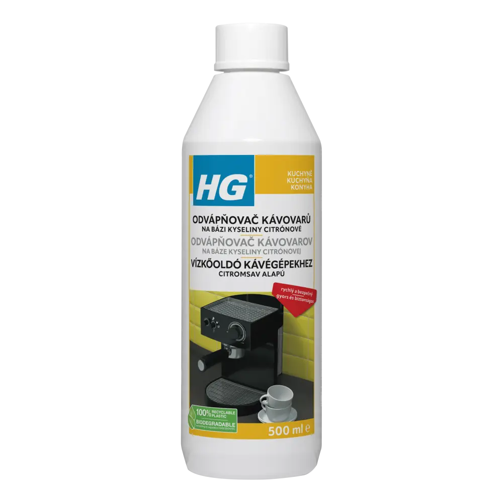 HG odstraňovač vodního kamene pro espresso a kávovary 500 ml