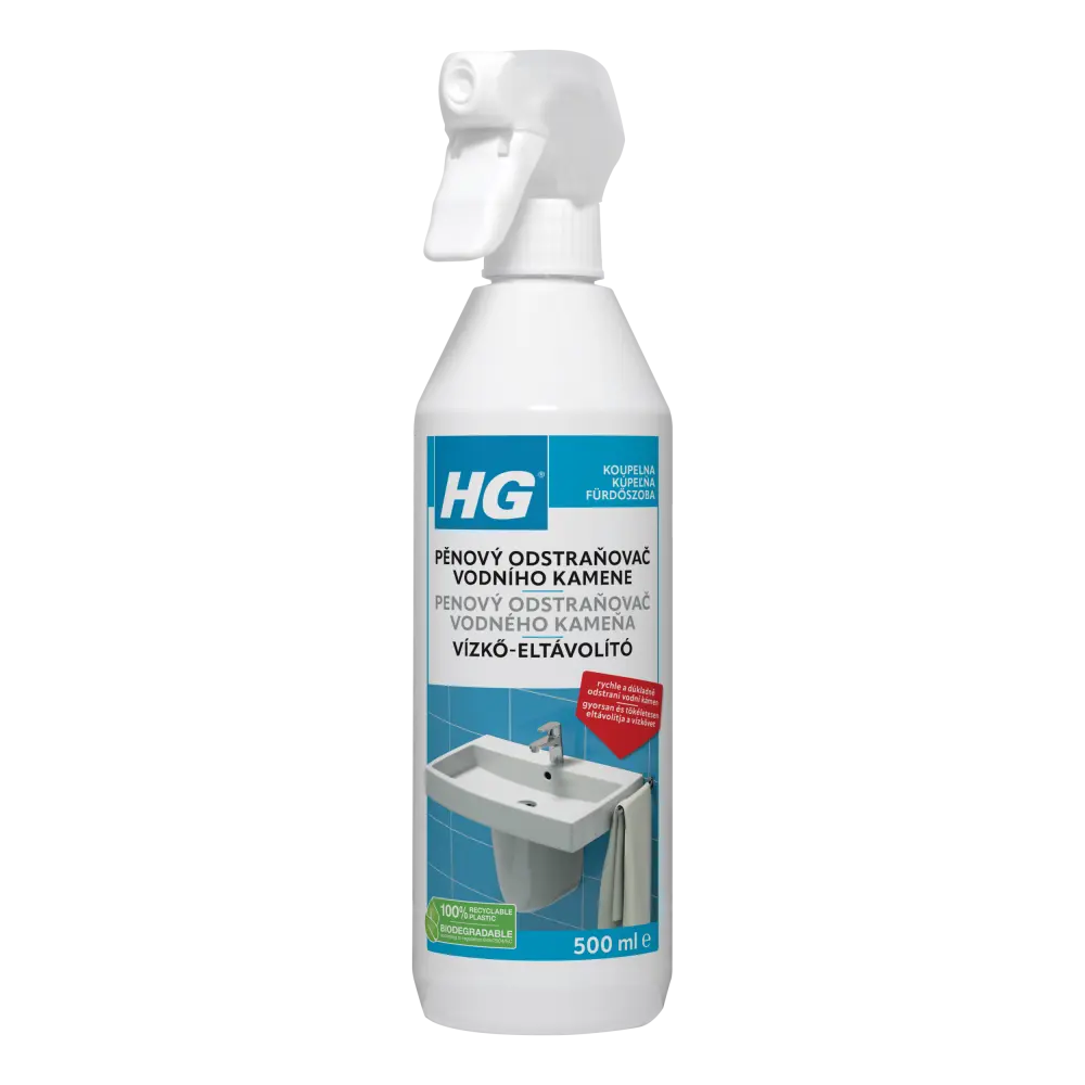 HG pěnový čistič vodního kamene originál 500 ml