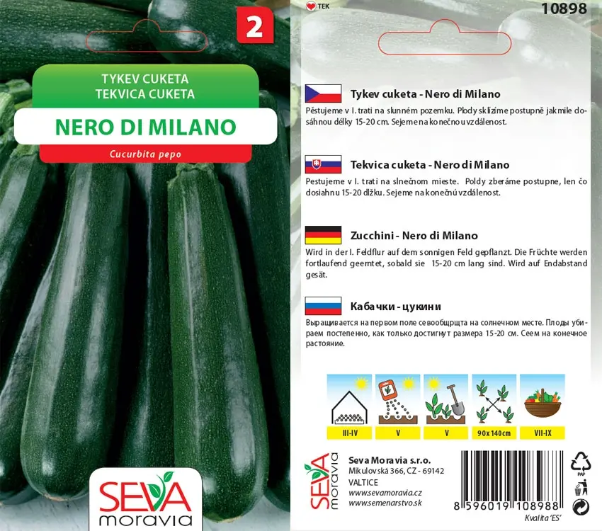 10898 Tykev cuketa Nero di Milano 10s / 3304
