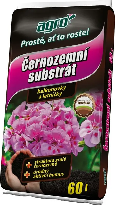 AGRO CS AGRO Černozemní substrát pro balkonové rostliny 18 l