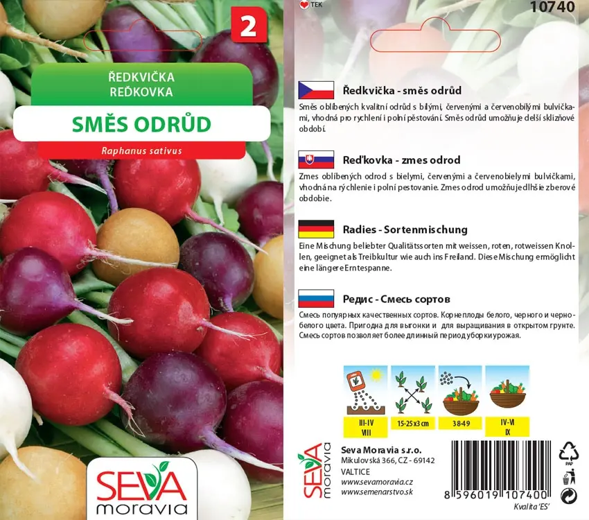 10740 Ředkvička Směs odrůd 5g / 2804