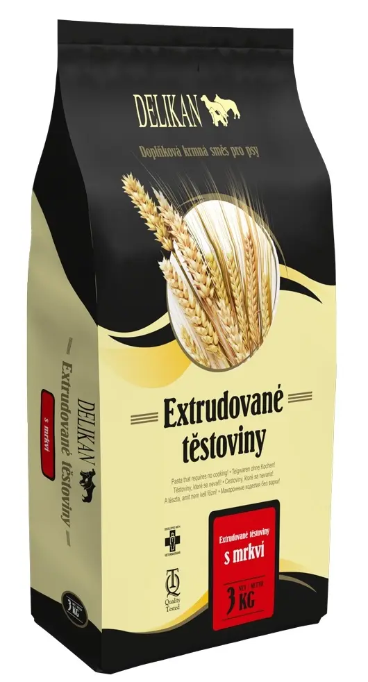 Delikan Těstoviny 3kg - S mrkví