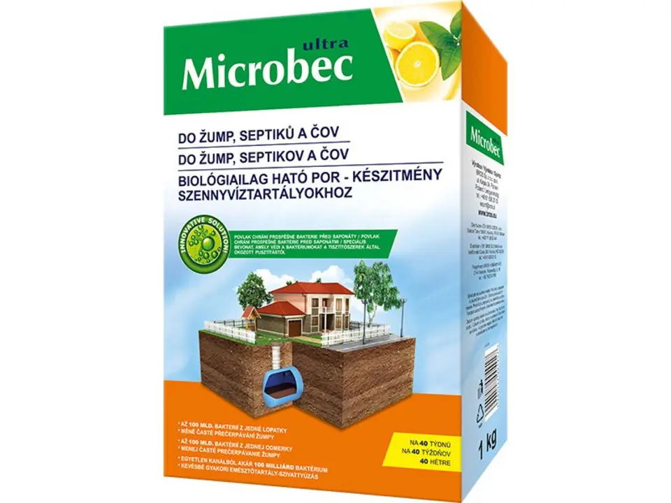 BROS MICROBEC Aktivátor žump, septiků a ČOV 1 kg