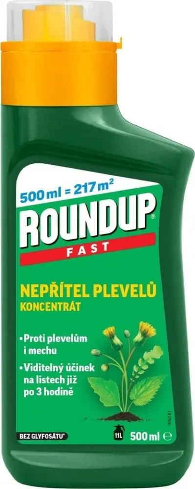 Roundup Fast koncentrát 500ml - herbicid proti plevelům