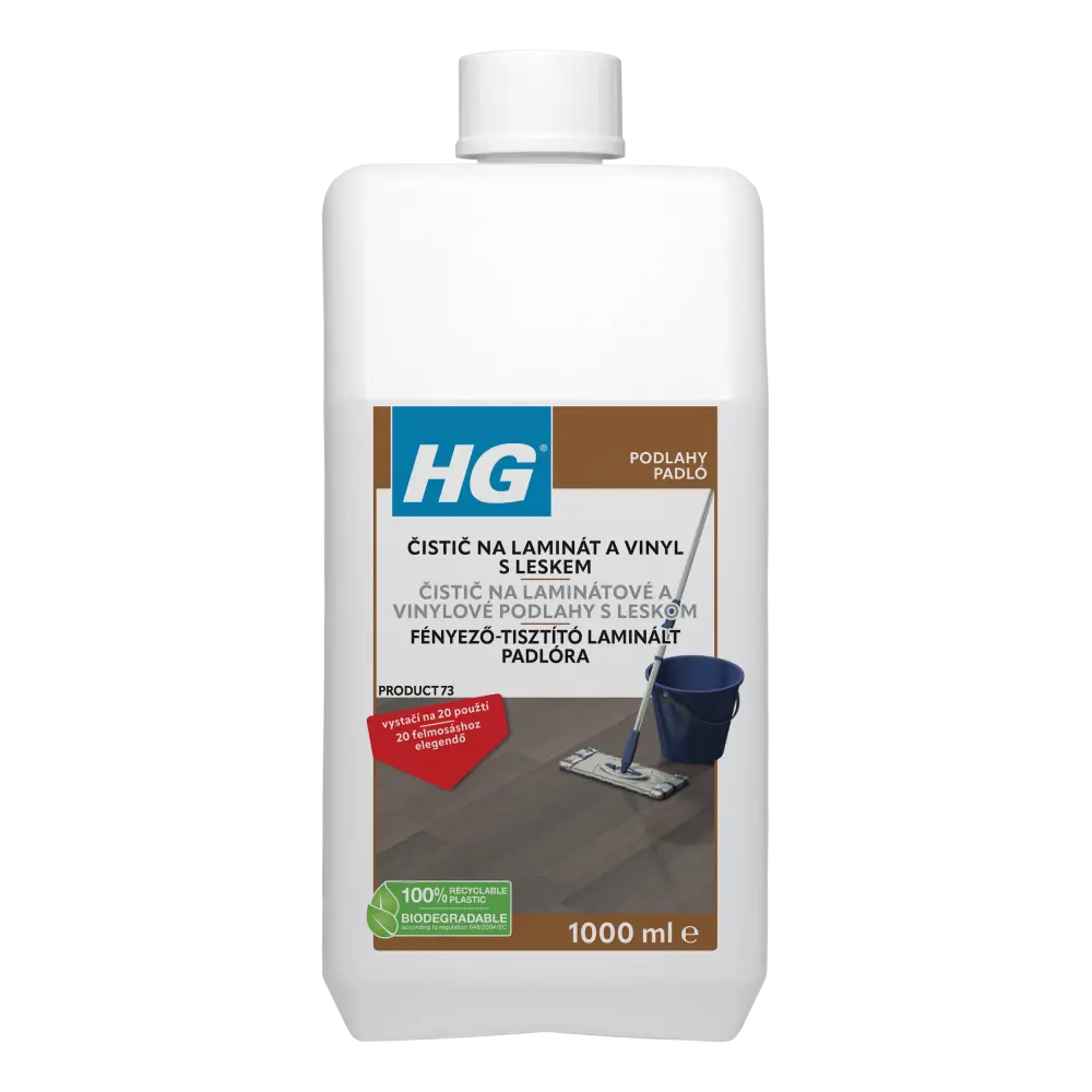 HG 46410 Čistič s leskem pro lamin. plovoucí podlahy 1000ml