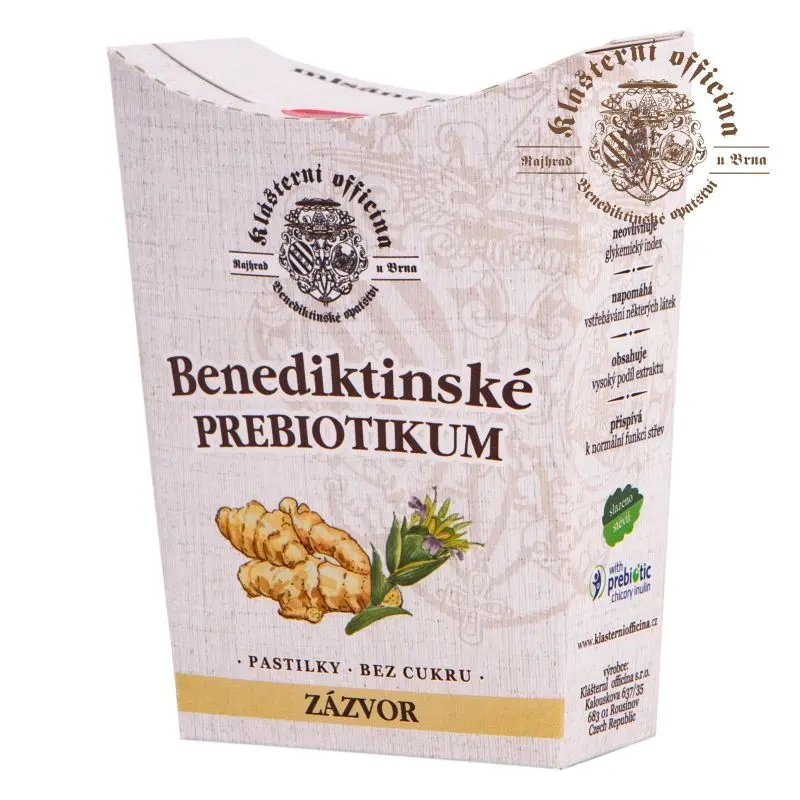 Bylinné prebiotické pastilky - Zázvor 20ks