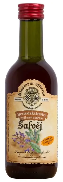 Bylinný fruktózový sirup ŠALVĚJ 290 g