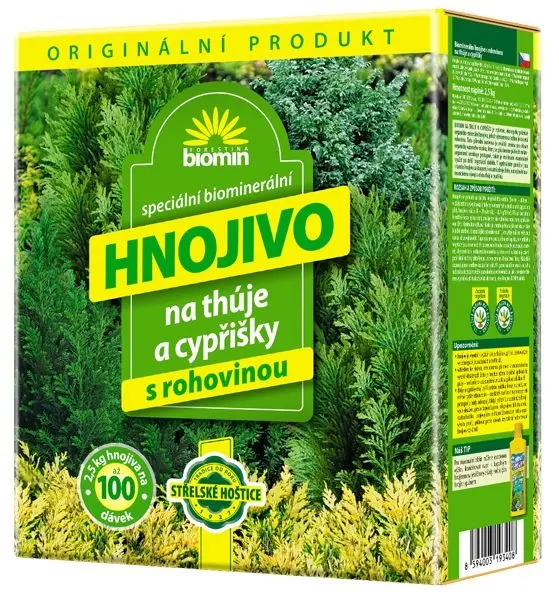 Biomin hnojivo na thuje a cypřišky 2,5kg