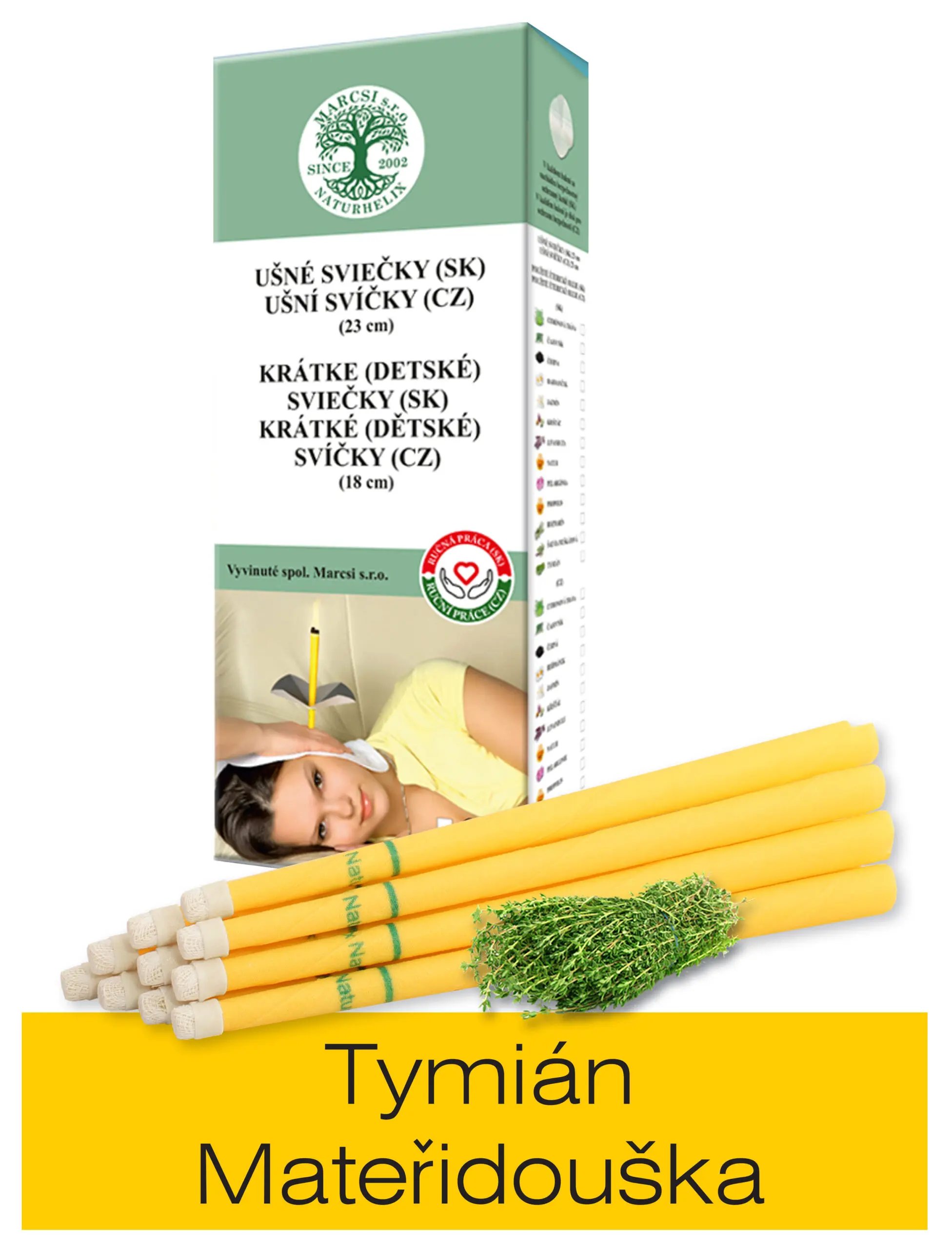 NaturheliX® Ušní svíčky MATEŘÍ DOUŠKA (set 6)