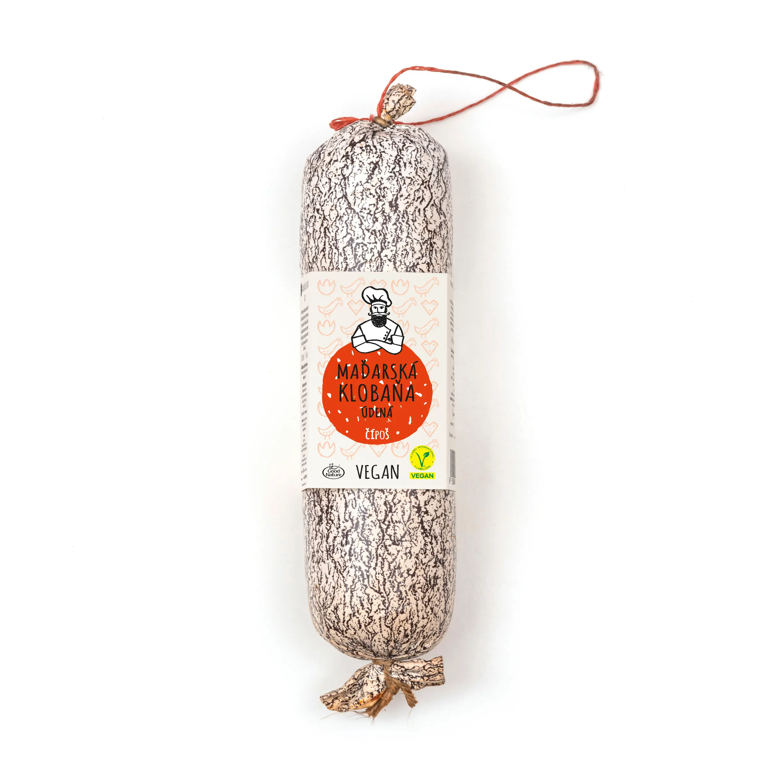 Maďarská klobaňa uzená pikantní - vegan, 300 g