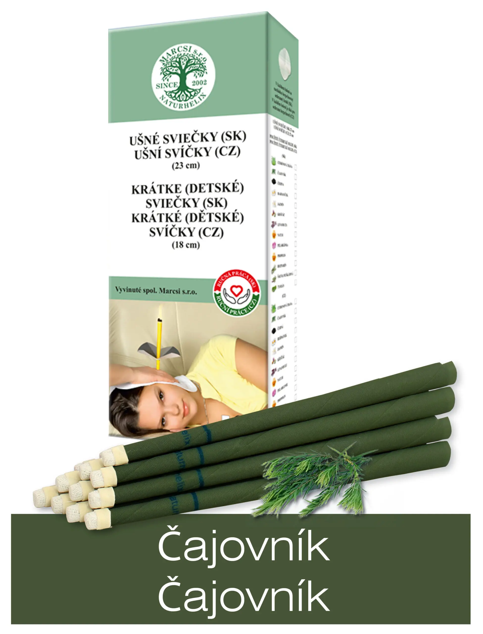 NaturheliX® Ušní svíčky ČAJOVNÍK (set 6)