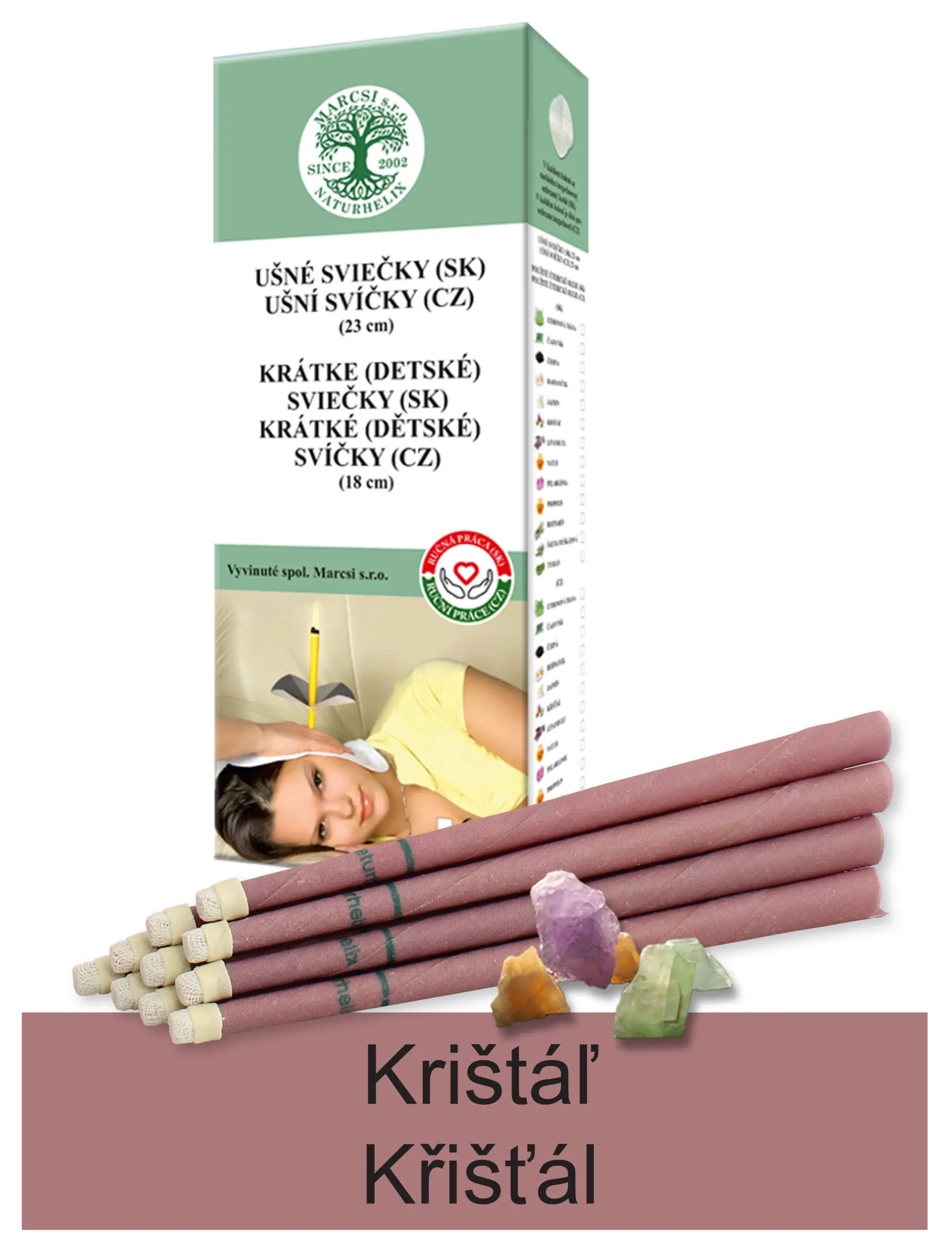 NaturheliX® Ušní svíčky KRYSTAL (set 6)