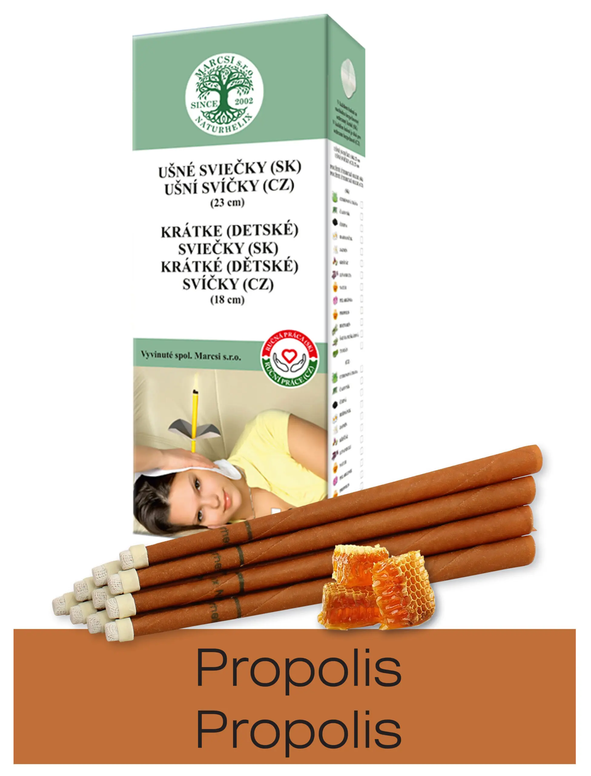 NaturheliX® Ušní svíčky PROPOLIS (set 6)