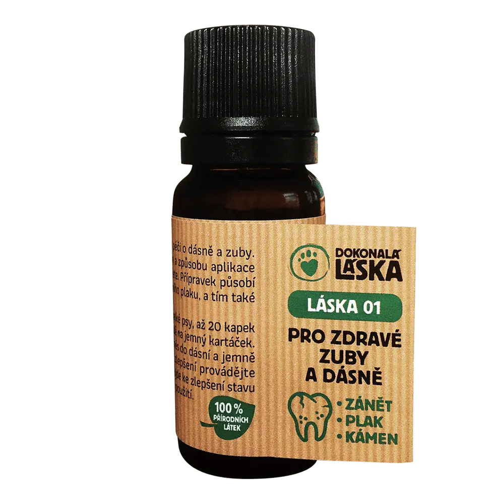 Dokonalá Láska LÁSKA 01 Pro zdravé zuby a dásně - pro pejsky 10 ml